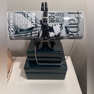 Vintage Paparazzi Magazine Fashion Clutch Bag.